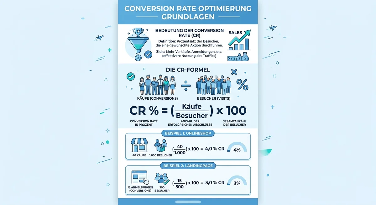 Conversion Rate Optimierung — CR Formel und Grundlagen