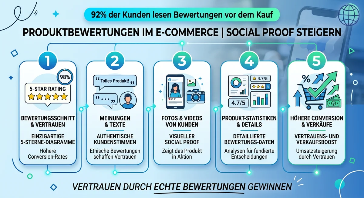 Produktbewertungen E-Commerce — Social Proof und Kundenbewertungen