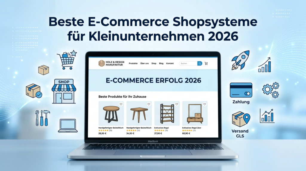 Shopsystem für Kleinunternehmer 2026 – Vergleich der besten Systeme