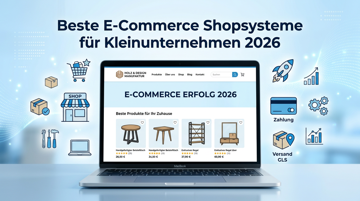 Shopsystem für Kleinunternehmer 2026 – Vergleich der besten Systeme