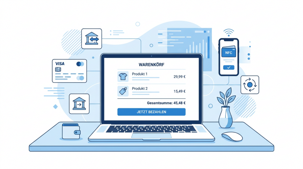Zahlungsmethoden im Onlineshop - Übersicht 2026
