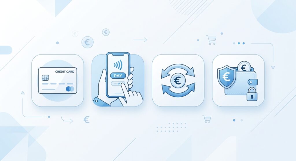 Zahlungsanbieter Vergleich 2026 - PayPal, Stripe, Klarna im Überblick